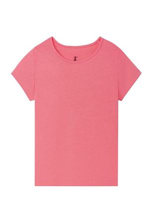 Розовая футболка на девочку lupilu