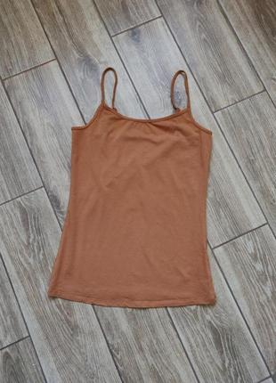 Майка оранжевое, бретели регулируются, состояние без нюансов, хлопок