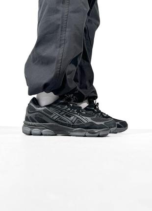 Asics gel-nyc grey/black 411 фото