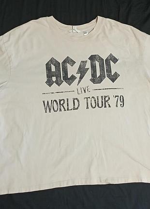 Оверсайз-футболка ac/dc