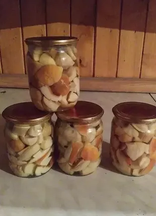 Белые грибы, маринованные, сушеные