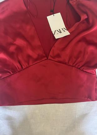 Топ атласний zara9 фото