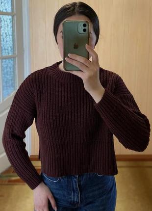 Кофта, светр, кардиган, джемпер, пуловер, бордовий, стильний, модний, брендовий, трендовий, класичний, вінтажний, new look.