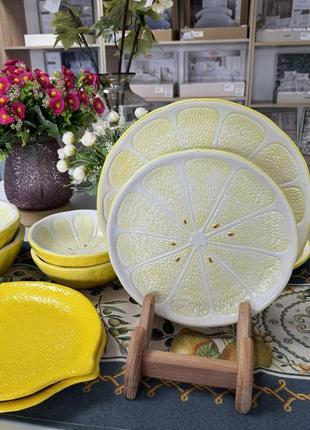 Керамічне блюдо lemon  928-057 ( 928-058 ) bona di  ( два розміри)