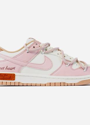 Жіночі кросівки найк сб данк лоу / nike sb dunk low pink beige