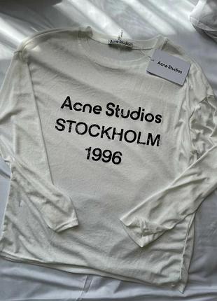 Лонгслів acne studios гарна якість прозорий