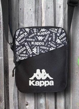 Мессенджер kappa черный сумка через плечо каппа барсетка (b)