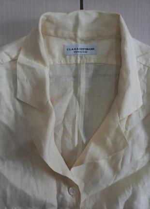 Блуза рубашка лен р.s-m5 фото