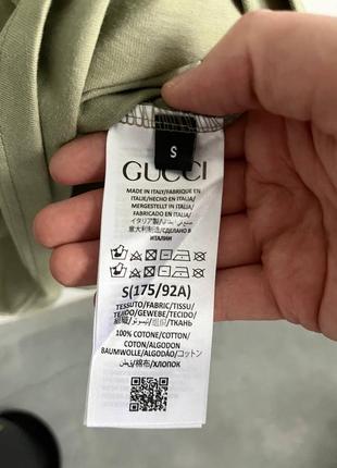 Мужская футболка хлопковая  the north face x gucci 100% cotton / нортфейс гуччи летняя одежда9 фото