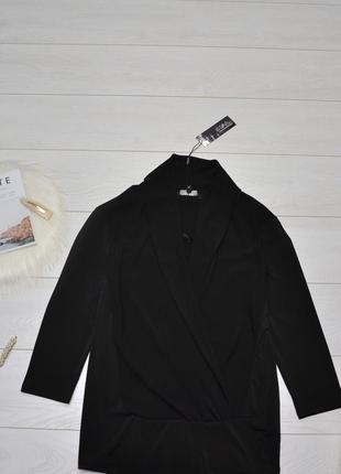 Красива чорна комбінована блуза star by julien macdonald.2 фото