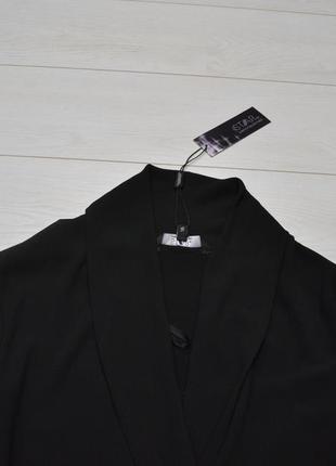 Красива чорна комбінована блуза star by julien macdonald.3 фото