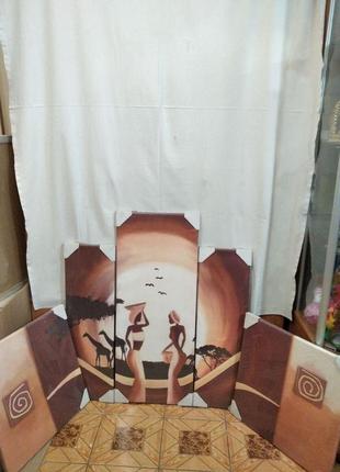 Картина на холсте триптих, пентаптих 200 см на 100 см из 5 частей