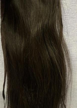 Хвост с натуральных волос.
