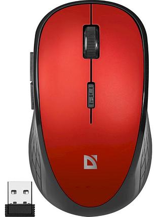 Мышь компьютерная defender mm-415 беспроводная 800/1200/1600 dpi красный