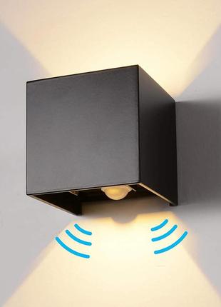 Сток! світлодіодний настінний світильник із датчиком руху inhdbox
