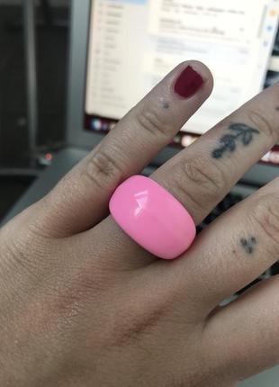 Кільце рожеве пластик