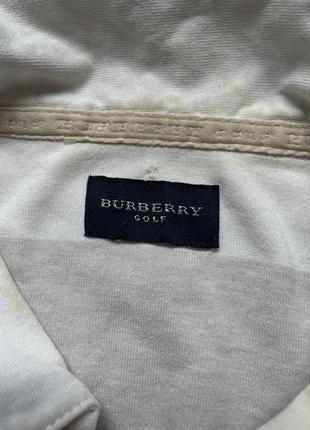 Поло y2k retro vintage designer burberry london golf striped polo7 фото