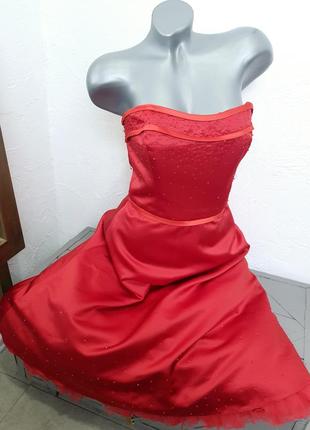 Сукня вечірня червона s