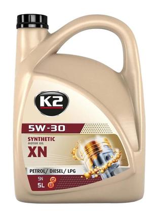 Масло моторное k2 synthetic oil sn xn 5w-30 5 л - (o1505e)