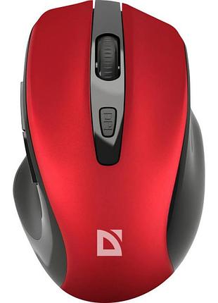 Миша комп'ютерна defender prime mb-053 бездротова 800/1200/1600 dpi червоний