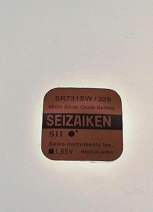 Батарейка для годинника seizaiken sr731sw 1.55v 36mah срібно-цинкова для годинника