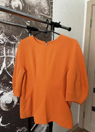 Блуза мандаринового кольору