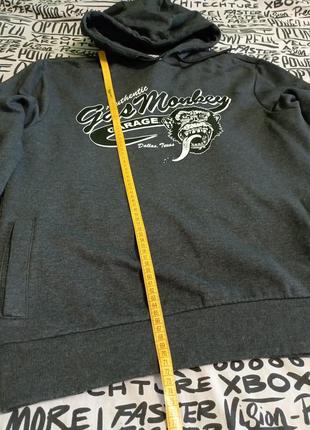 Толстовка  gas monkeys garage сіра 5