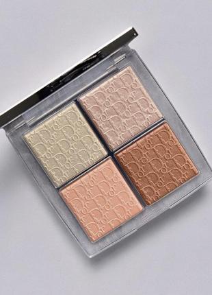 Палетка хайлайтерів dior backstage face glow palette 002