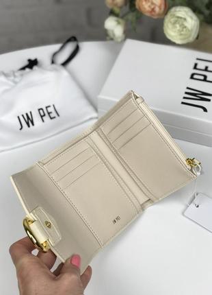 Гаманець жіночий jw pei оригінал small wallet purse ultra slim vegan leather4 фото