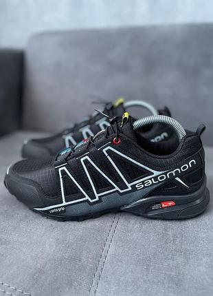 zapatillas de running Salomon hombre tope amortiguación negras