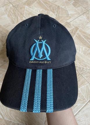 Кепка retro vintage adidas fc marseille cap football jersey 20102 фото