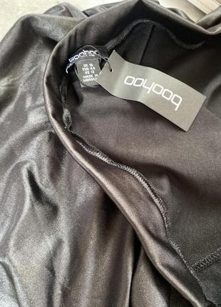 Boohoo новая крутая черная мини юбка на резинке2 фото