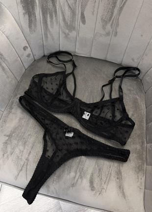 Женский комплект белья в стиле victoria’s secret