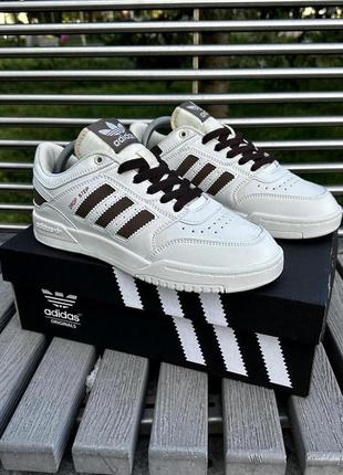 Кросівки adidas dropstep (white olive)6 фото