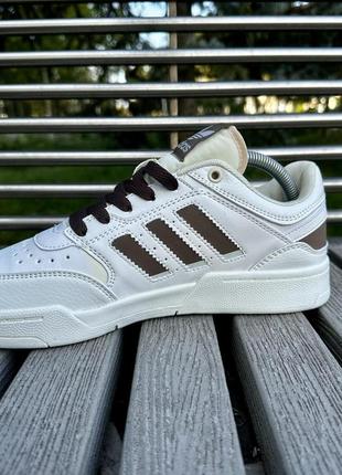 Кросівки adidas dropstep (white olive)4 фото