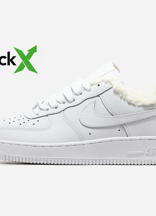 1127 nike air force 1 '07 white хутро 431 фото