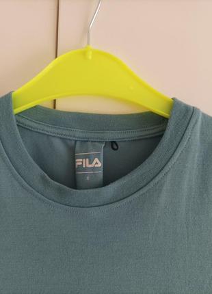 Бирюзовая футболка fila7 фото