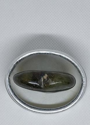 Лабрадор кабашон камінь серце без оправи 35*43*16 мм. натуральний лабрадор індія7 фото