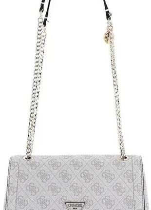 Сумка guess noelle convertible flap - crossbody bag цвет dove logo