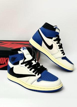 Високі jordan 1 low x travis scott (cactus jack)8 фото