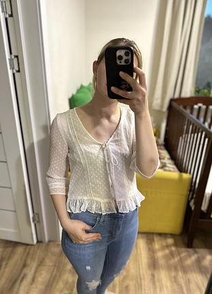 Сорочка zara з мережкою