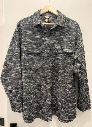 Куртка-сорочка оверсайз h&m (m)