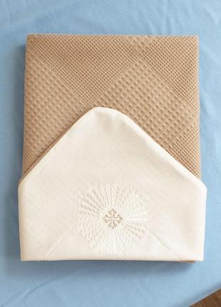 Крыжма плед для крещения младенцев4 фото