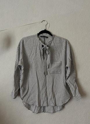 Блуза в горох zara размер s 44
