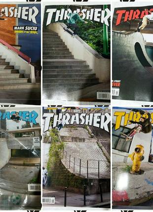 Скейтборд - журналы thrasher (2022-2023), transition, журнал сноуборд slush, men's health uk