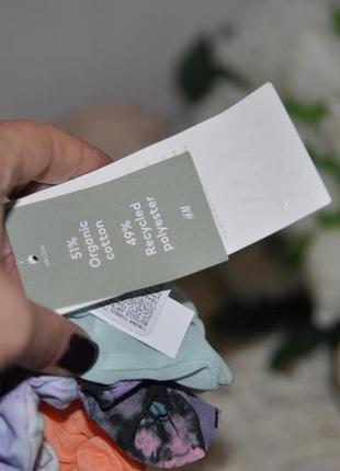 H&m нові фірмові кольорові резинки для волосся набір комплект 5 шт тай-дай оригінал