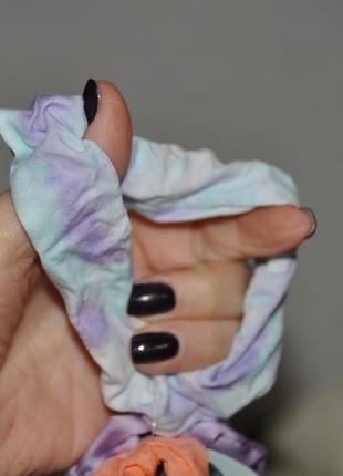 H&m нові фірмові кольорові резинки для волосся набір комплект 5 шт тай-дай оригінал