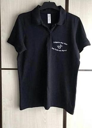 Футболка черная коттоновая