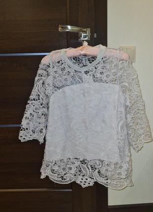 Кофточка из кружева zara