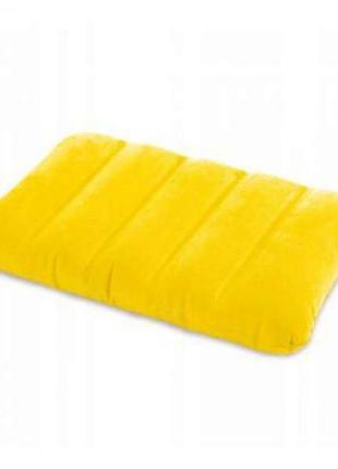 Подушка надувна (жовта)1 фото
